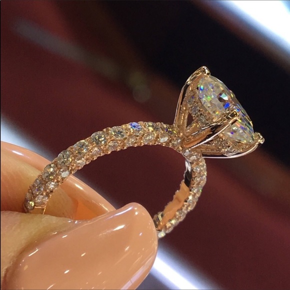 Jewelry - 14k rose gold diamond engagement ring wedding